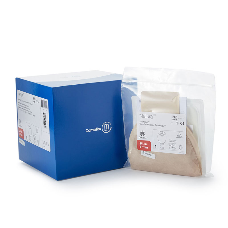 Convatec Natura 2-Piece Drainable Kit Stomahesive Barrier 2.25 inch Box of 5
