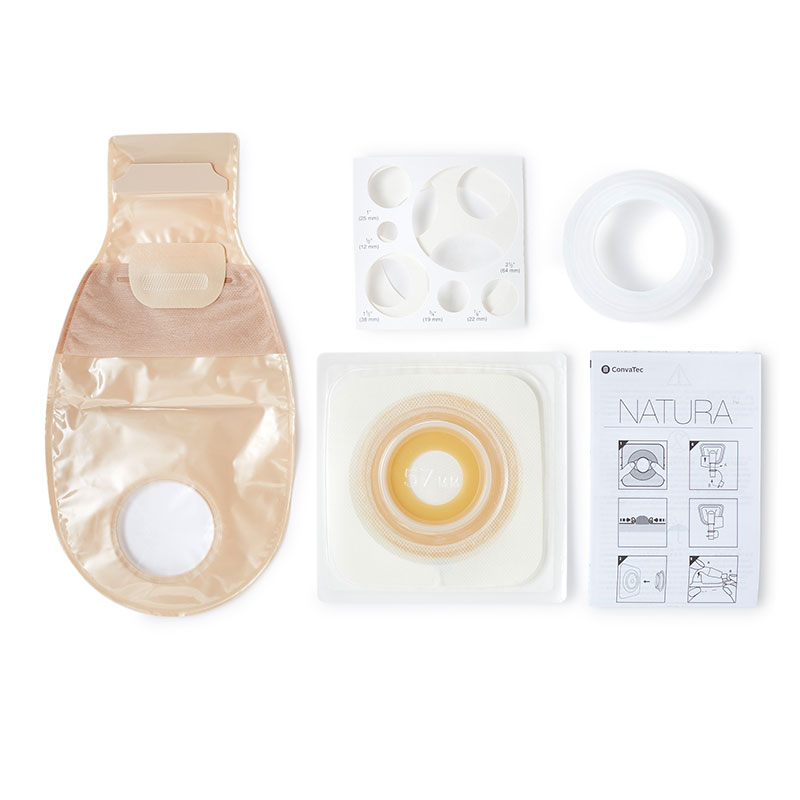 Convatec Natura 2-Piece Urostomy Kit Accuseal Barrier 2.25 inch Box of 5