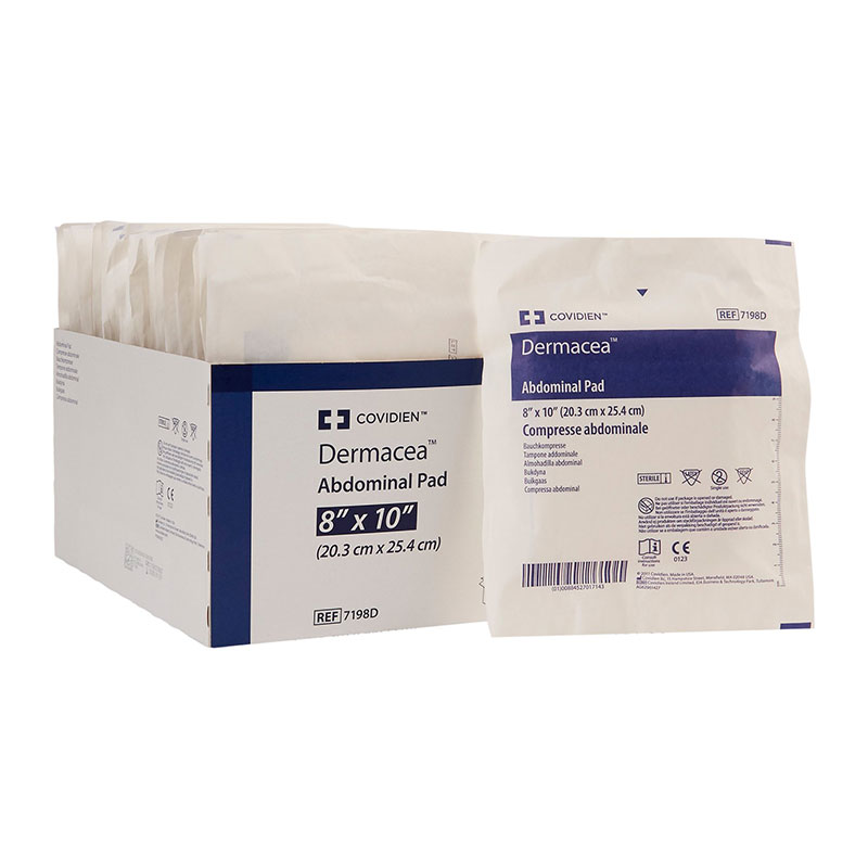 Covidien Curity Sterile Abdominal Pad 8x10in 18ct