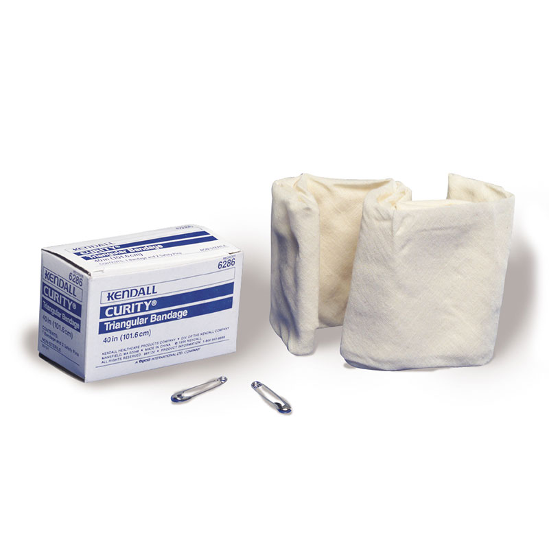 Covidien Curity Triangular Bandage With Safety Pins 40x40x56 Each