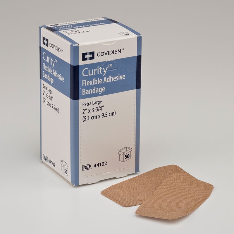 Covidien Curity Latex Free Fabric Adhesive Bandage 2x3.75 50ct