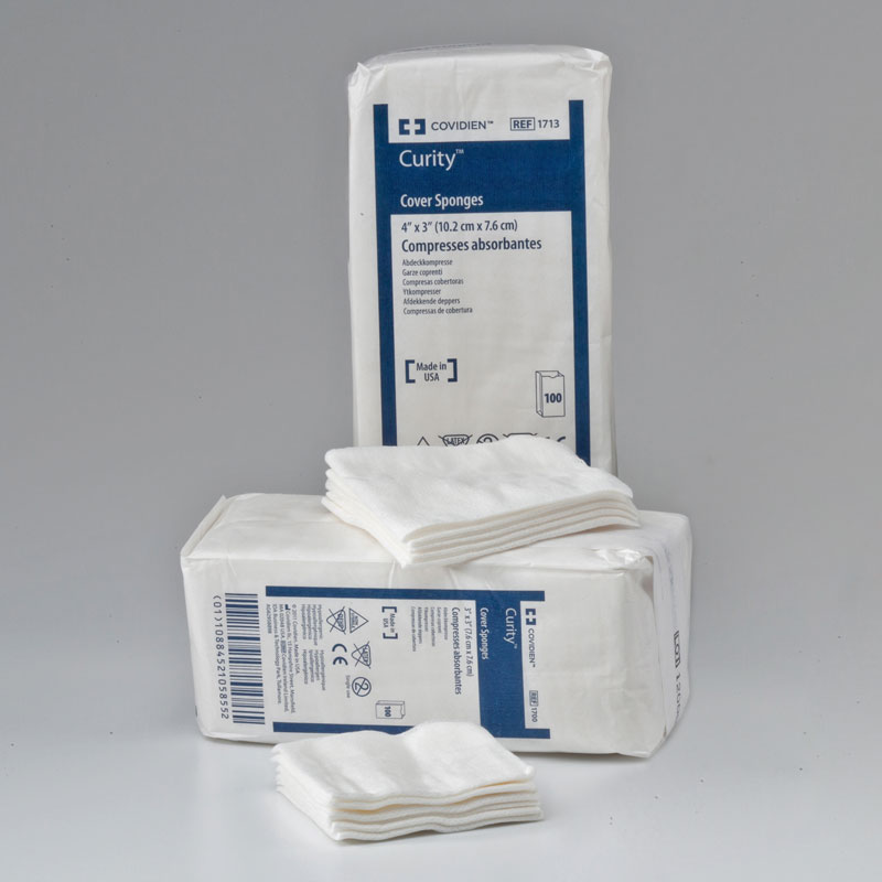 Covidien Curity Nonsterile Cover Cellulose Filled Sponge 3x4 100ct