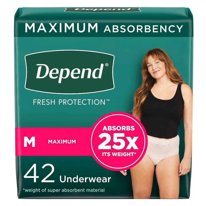 Depend Extra Absorbency Pants Female SM/MED 6/bx