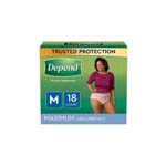 Depend Fit-Flex Max for Women Medium Package of 18 thumbnail