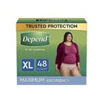 Depend FIT-FLEX Underwear for Women Maximum Absorbency XL Blush Case of 52 thumbnail