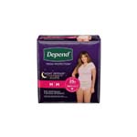 Depend Night Defense Underwear For Women Overnight Absorbency Blush Medium 31-37 inch Package of 15 thumbnail