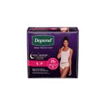 Depend Night Defense Underwear For Women Overnight Absorbency Blush Small 24-30 inch Package of 16 thumbnail