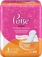 Depend Poise Pantyliner Very Light Extra Coverage 44/bag