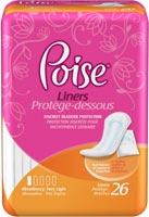 Depend Poise Pantyliner Very Light Extra Coverage 26/bag