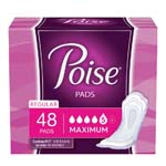 Depend Poise UltraWidth Side Shields Maximum Super-Absorbent 12.20 inch Long Case of 96 thumbnail
