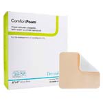 DermaRite ComfortFoam Border Foam Wound Dressing with Adhesive 6x6 inch Box of 10 thumbnail