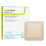 DermaRite ComfortFoam Silicone Foam Border Lite Dressing 3x3 inch Box of 10 thumbnail