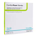 DermaRite ComfortFoam Wound Dressing with Soft Silicone Adhesive 7x7 inch Box of 5 thumbnail