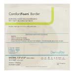 DermaRite ComfortFoam Wound Dressing with Soft Silicone Adhesive 7.2x7.2 inch Box of 5 thumbnail