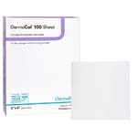 DermaRite DermaCol 100 Sheet 100% Type 1 Bovine Collagen Dressing 4x4 inch Box of 10 thumbnail