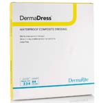 DermaRite DermaDress Waterproof Composite Dressing 4x4 inch Box of 10 thumbnail