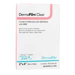 DermaRite DermaFilm Hydrocolloid X-Thin Dressing Clear 2x4 inch Box of 20 thumbnail