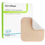 DermaRite DermaFoam Waterproof Foam Wound Dressing No Border 4x4.25 inch Box of 10 thumbnail