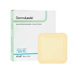 DermaRite DermaLevin Waterproof Adhesive Foam Border Dressing 4x4 inch Box of 10 thumbnail