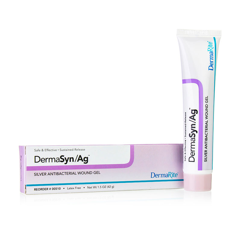 DermaRite DermaSyn Ag Silver Antibacterial Wound Gel 1.5 ounce