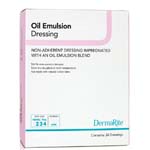 DermaRite Oil Emulsion Non-Adherent Wound Dressing 3x3 inch Box of 50 thumbnail