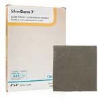 DermaRite SilverDerm 7 Silver Contact Layer Dressing 4x4 inch Box of 10 thumbnail