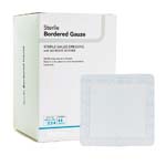 DermaRite Sterile Border Gauze Dressing 2x2 inch Box of 50 thumbnail