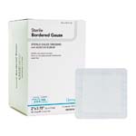 DermaRite Sterile Border Gauze with Adhesive Border 2x3.75 inch Box of 50 thumbnail