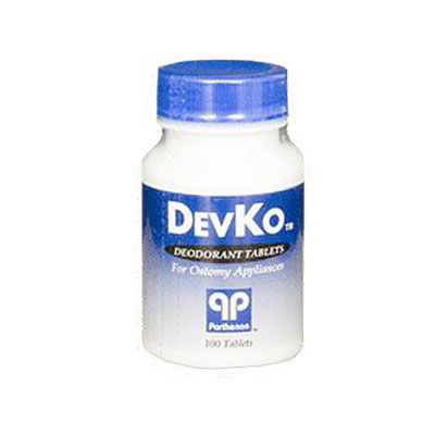 DevKo Charcoal Ostomy Pouch Deodorant Tablets - 100ct