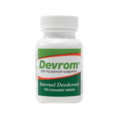 Devrom Internal Deodorant Chewable Tablets - 100ct