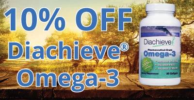 Save 10% OFF Diachieve Omega-3 - ADWOMEGA10