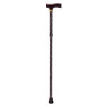 Drive Medical Lightweight Adjustable T Handle Cane Black Floral thumbnail