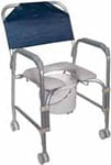 Drive Medical Aluminum Shower Chair and Commode w/Casters thumbnail