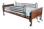 Drive Medical Multi Height Hospital Bed w/Rails & Mattress 15003BVPKG thumbnail