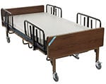 Drive Medical Electric Bariatric Hospital Bed w/Mattress & T Rails thumbnail