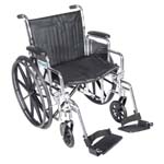 Drive Medical 16" Wheelchair Chrome Sport - CS16DDASF thumbnail