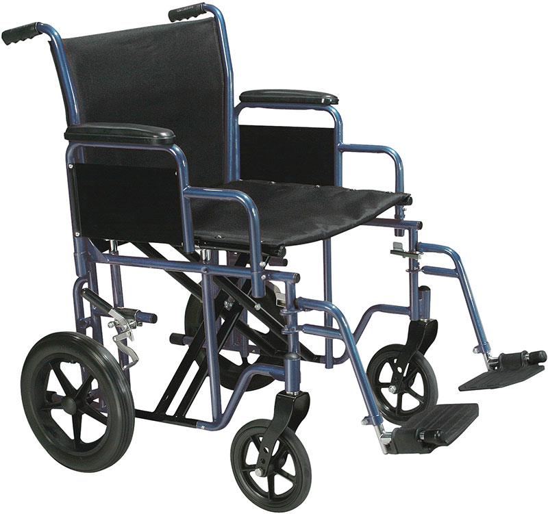 Drive Medical 22 inch Bariatric Transport Wheelchair - BTR22B