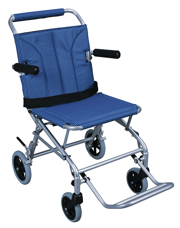 Drive Medical Super Light Folding Transport Chair w/Carry Bag - Blue