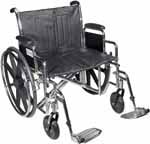 Drive Medical 24" Sentra Heavy-Duty Wheelchair - STD24DDASF thumbnail