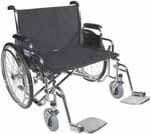 Drive Medical 26 Inch Sentra EC Heavy-Duty Wheelchair - STD26ECDFA
