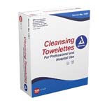 Dynarex Cleansing Towelette 5x7 inch Box of 100 thumbnail