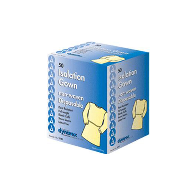 Dynarex Isolation Gown with Ties Case of 50