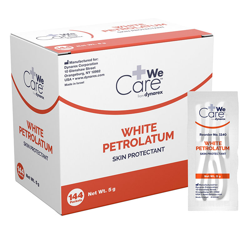Dynarex White Petrolatum 5g Foil Packet Box of 144
