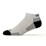 Ecosox Diabetic Bamboo Lo-Cut Socks White/Black LG pair thumbnail