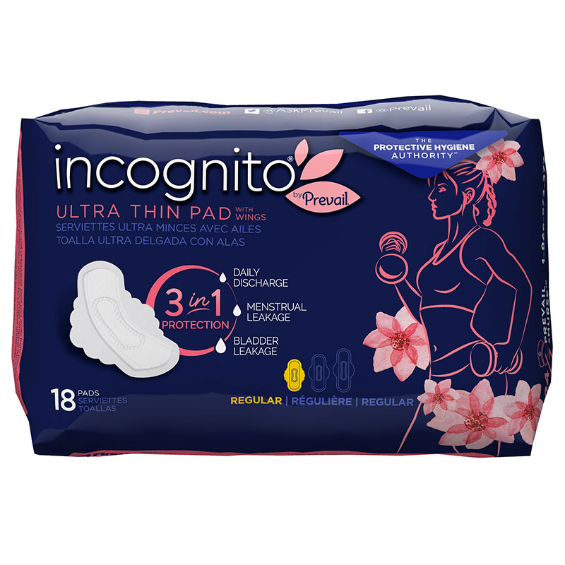 First Quality Incognito Ultra Thin with Wings Regular Package of 18