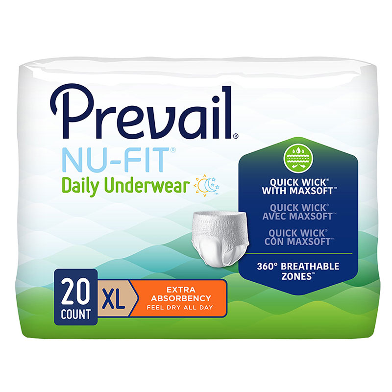 First Quality Nu-Fit Protective Underwear X-Large 58 inch -68 inch 50/bag