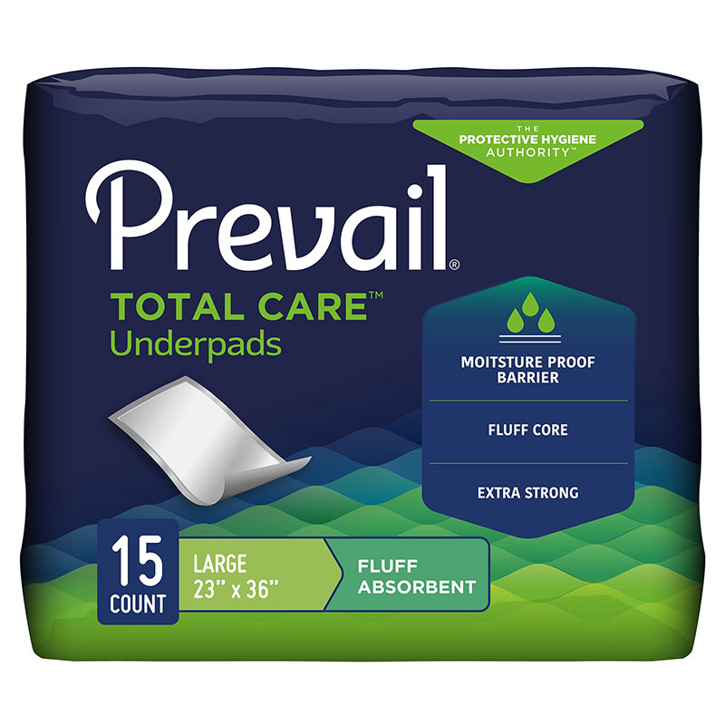 First Quality Prevail Incontinence Fluff Underpads 23x36 inch Case of 120