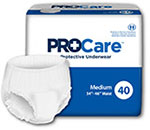 First Quality ProCare Underwear MD White 34"-46" CRU-512 40/bag thumbnail