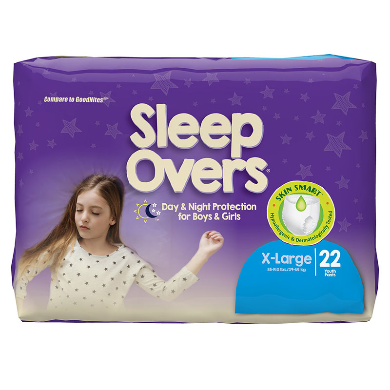 First Quality Sleep Overs Youth Pants XL 85-140lbs SLP05303 88/cs