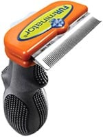 FURminator Deshedding Tool For Long Hair Medium 2.65 inch Wide - Orange